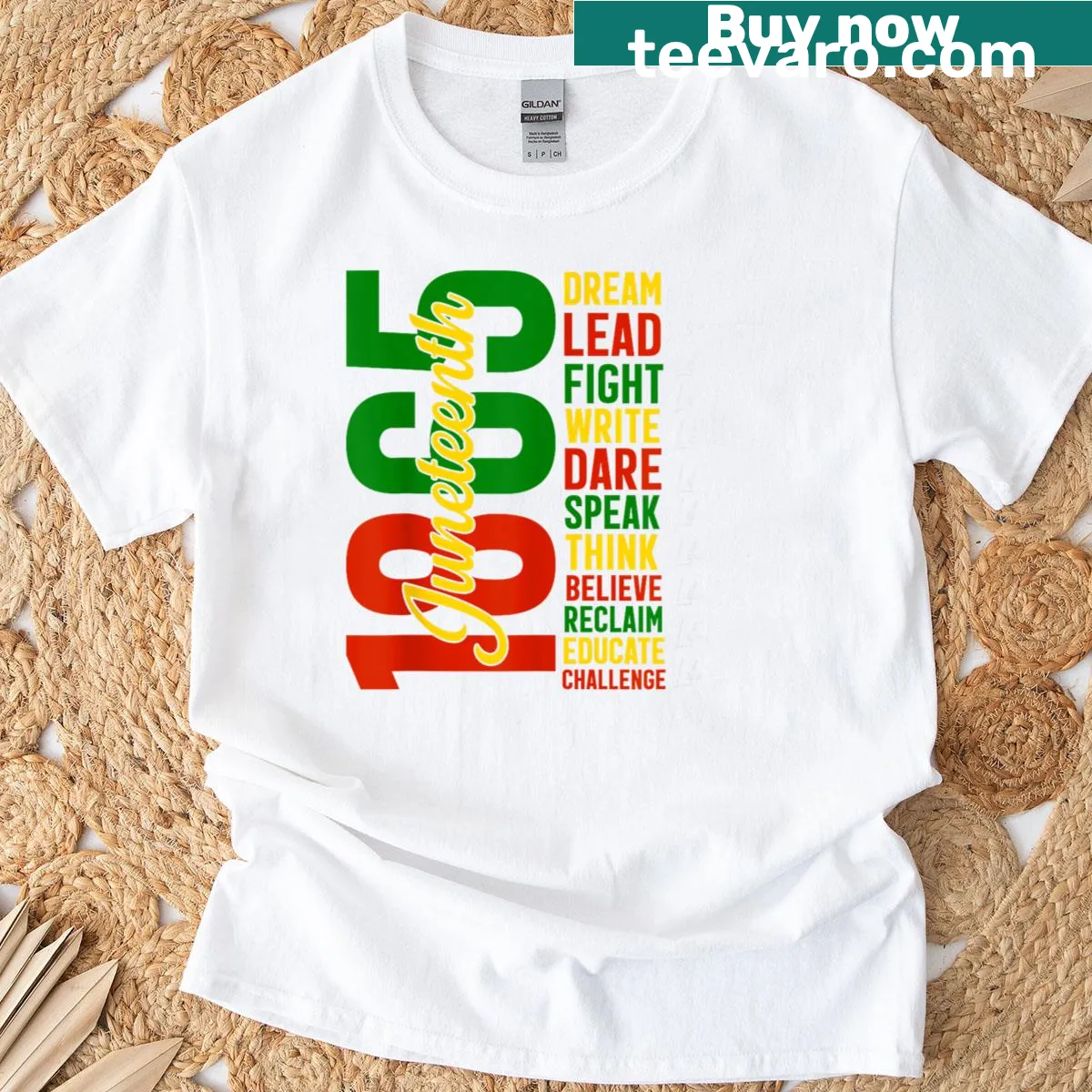 T-shirt with an inspirational graphic about dreaming like leaders — on a men's t-shirt