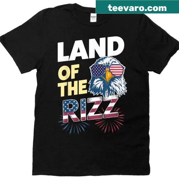 Patriotic graphic design on 4th of July T-shirt