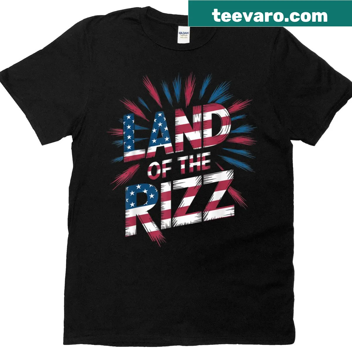 Humorous patriotic graphic on 4th of July T-shirt — on a men's t-shirt