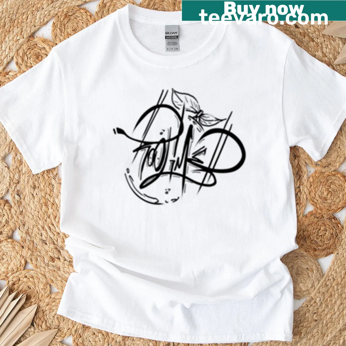 Humorous typographic Lime Tagg t-shirt design — on a men's t-shirt