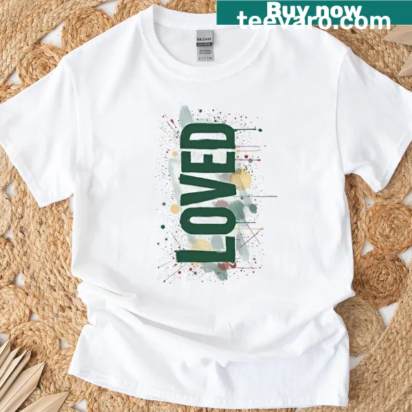 T-shirt featuring John 316 Bible verse in elegant typography