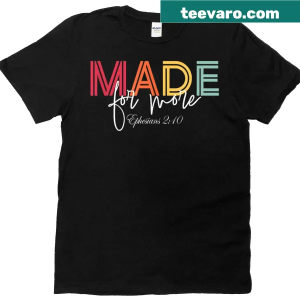 Ephesians 2:10 verse on a Christian T-shirt