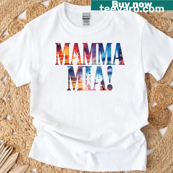 Retro disco dancing silhouette on a t-shirt