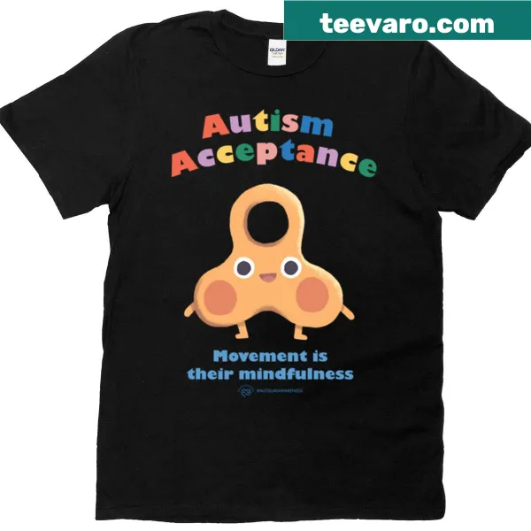 Inspirational typography t-shirt with the phrase 'Movement Is Their Mindfulness'
