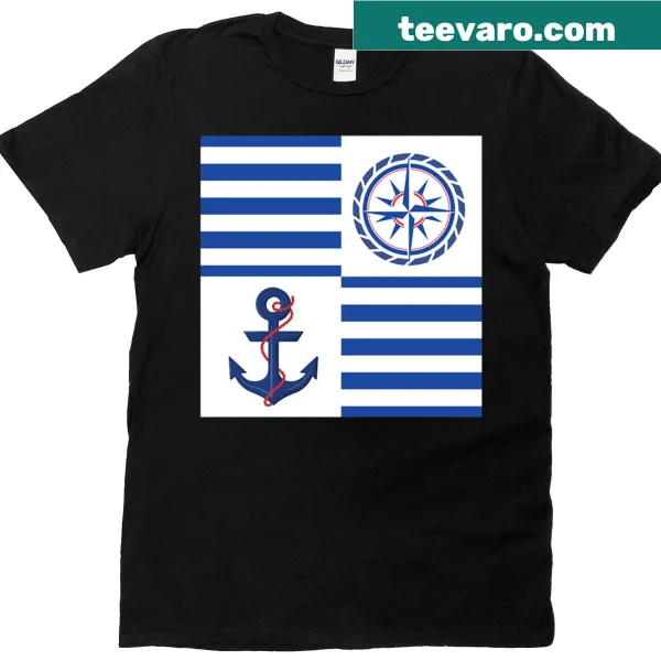 Vintage-style T-shirt with a coastal chic design for beach lovers.