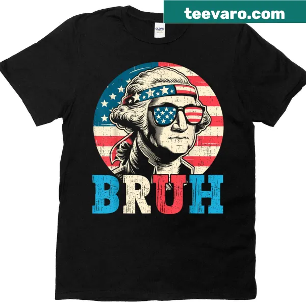 Patriotic Bruh meme design for July 4th celebration