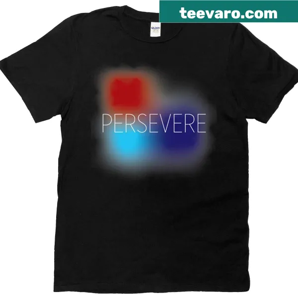Oversized T-shirt with 'Persevere' motivational text