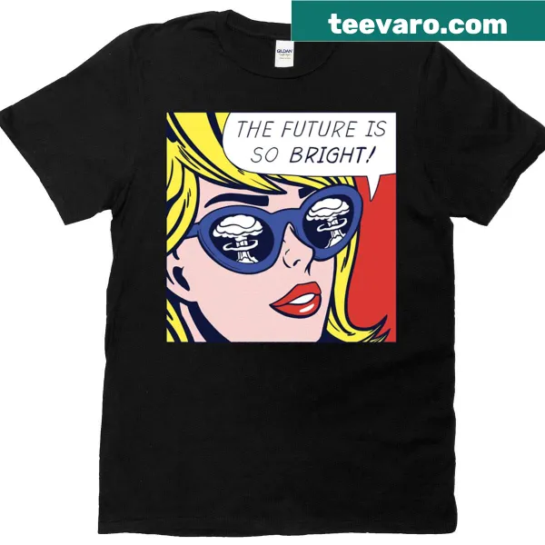 Cheerful illustration of an optimistic girl on a T-shirt