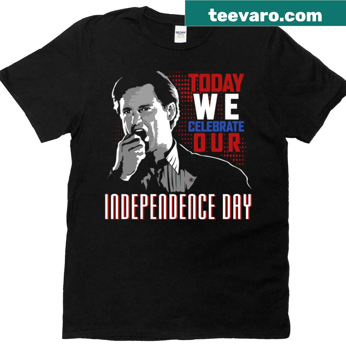 Patriotic T-shirt with a message for Independence Day — on a men's t-shirt
