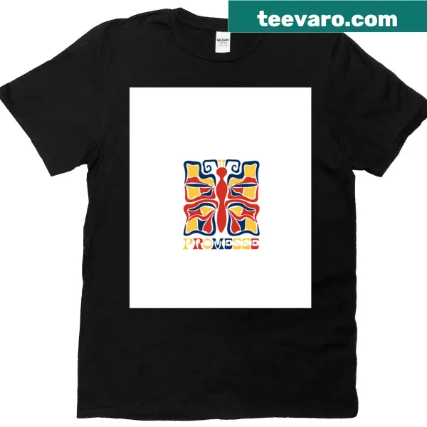 Minimalist t-shirt featuring a heartfelt promise in simple typography