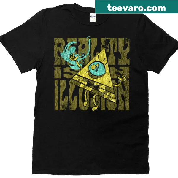T-shirt with the phrase Reality Is An Illusion printed