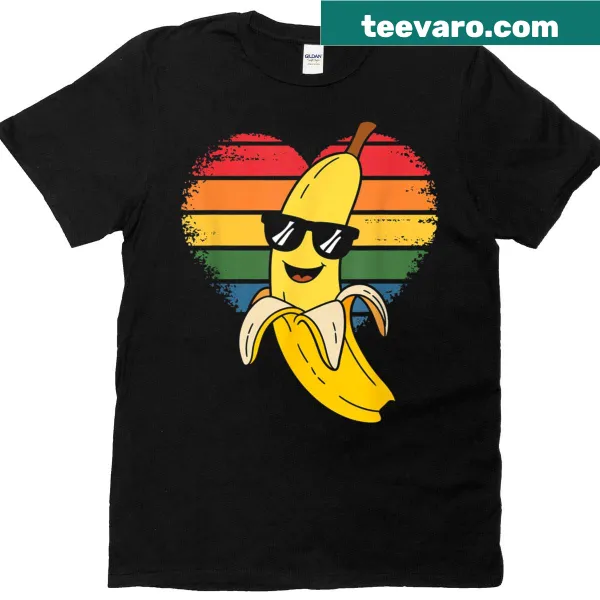 Retro Banana T-shirt featuring a playful cartoon banana graphic