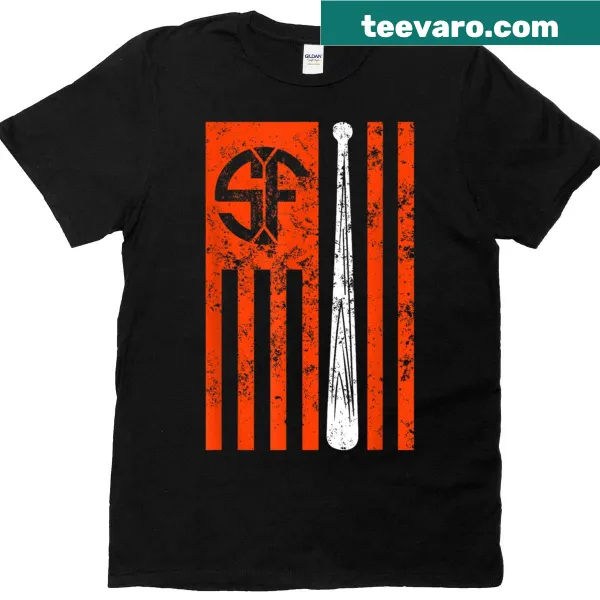 Vintage-style San Francisco baseball t-shirt with retro gameday graphic