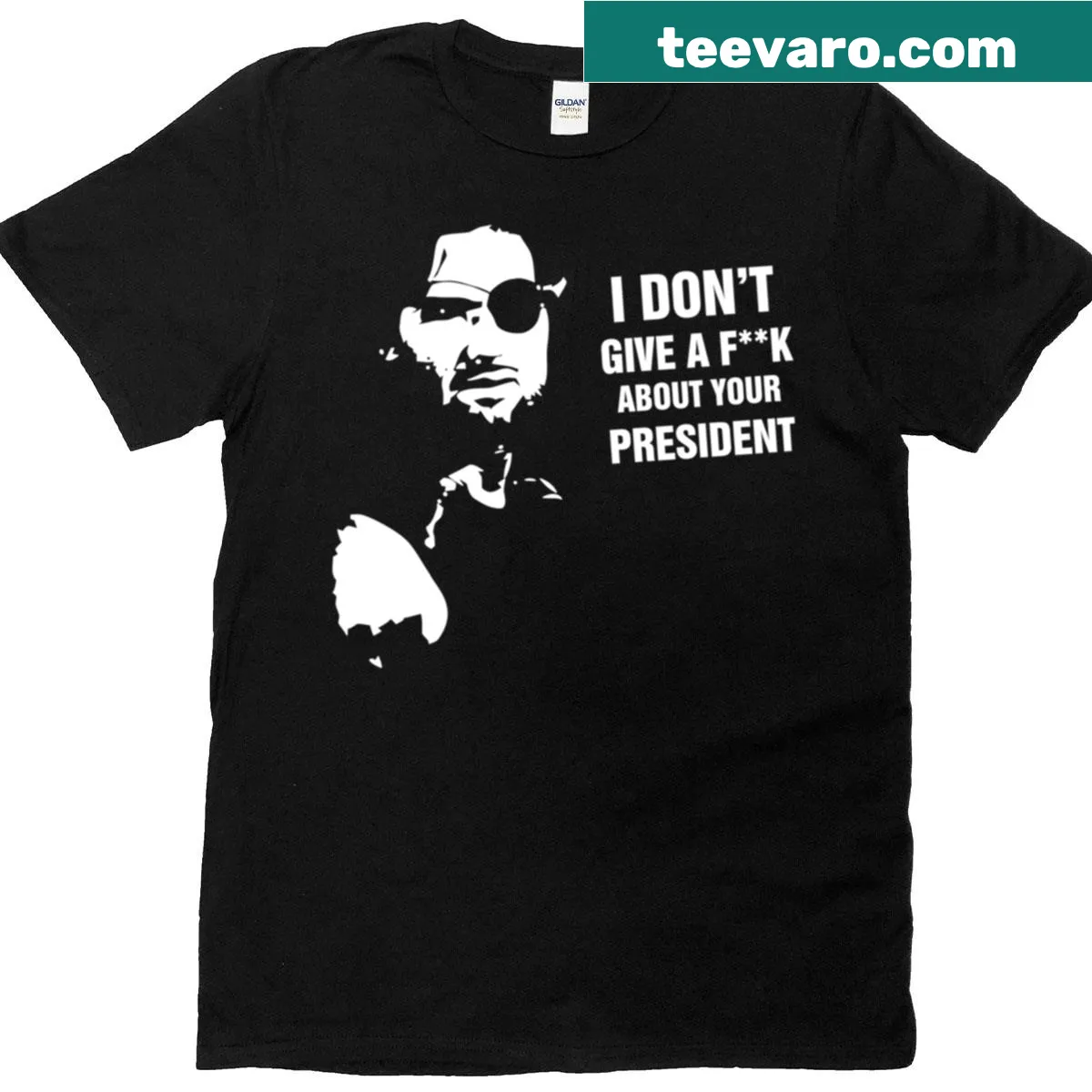 Bold text graphic featuring Snake Plissken's famous quote — on a men's t-shirt