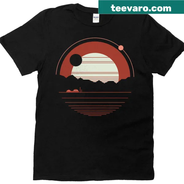 Abstract typography design representing solitude on T-shirt