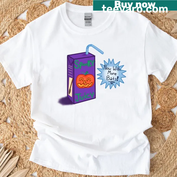 Graphic t-shirt with the phrase Spooky Juicy