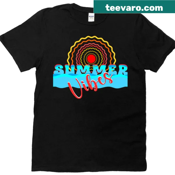 Lighthearted T-shirt celebrating summer vibes with playful graphics.