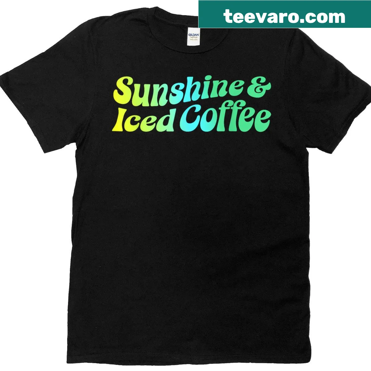 Slogan T-shirt for iced coffee lovers — on a men's t-shirt