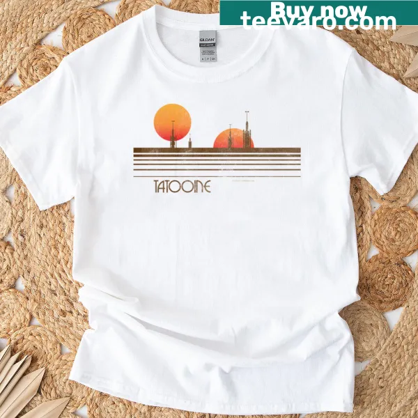 Illustrated Tatooine design for Star Wars fans