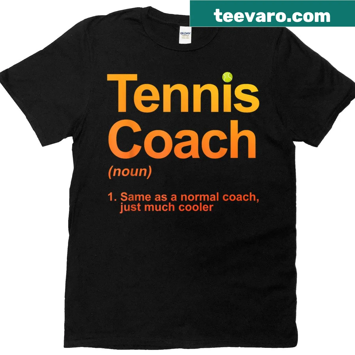 Tennis coach graphic T-shirt for tennis lovers — on a men's t-shirt