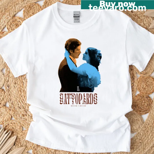 Illustration of a leopard in its natural habitat on a T-shirt