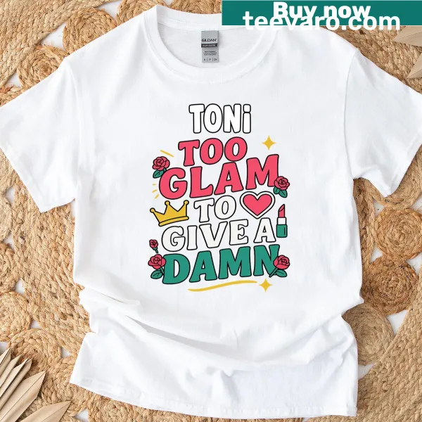 Customizable t-shirt with the name 'Toni' in appealing design