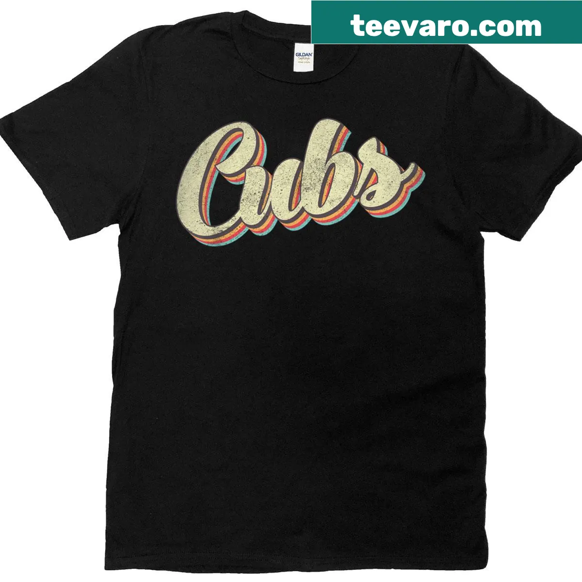 Retro Cubs name graphic on t-shirt for all ages — on a men's t-shirt