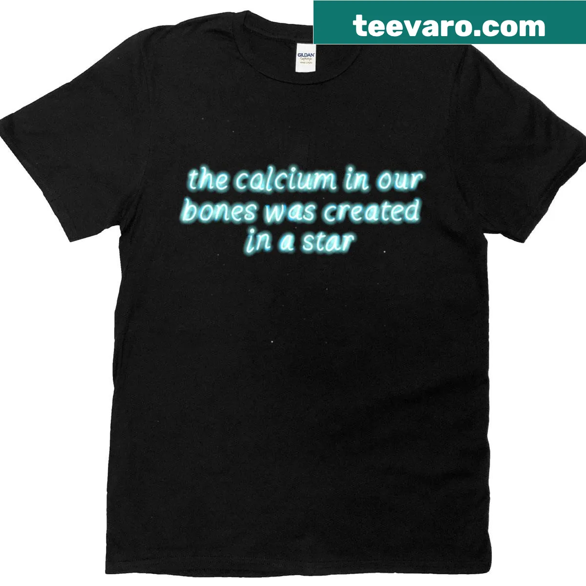 Graphic T-shirt with 'We Are The Stars' phrase — on a men's t-shirt