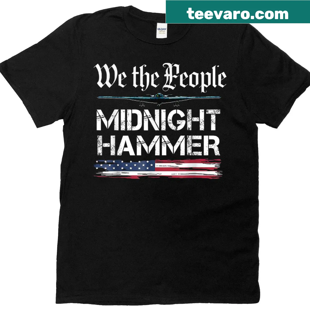 Patriotic t-shirt featuring the American flag design — on a men's t-shirt