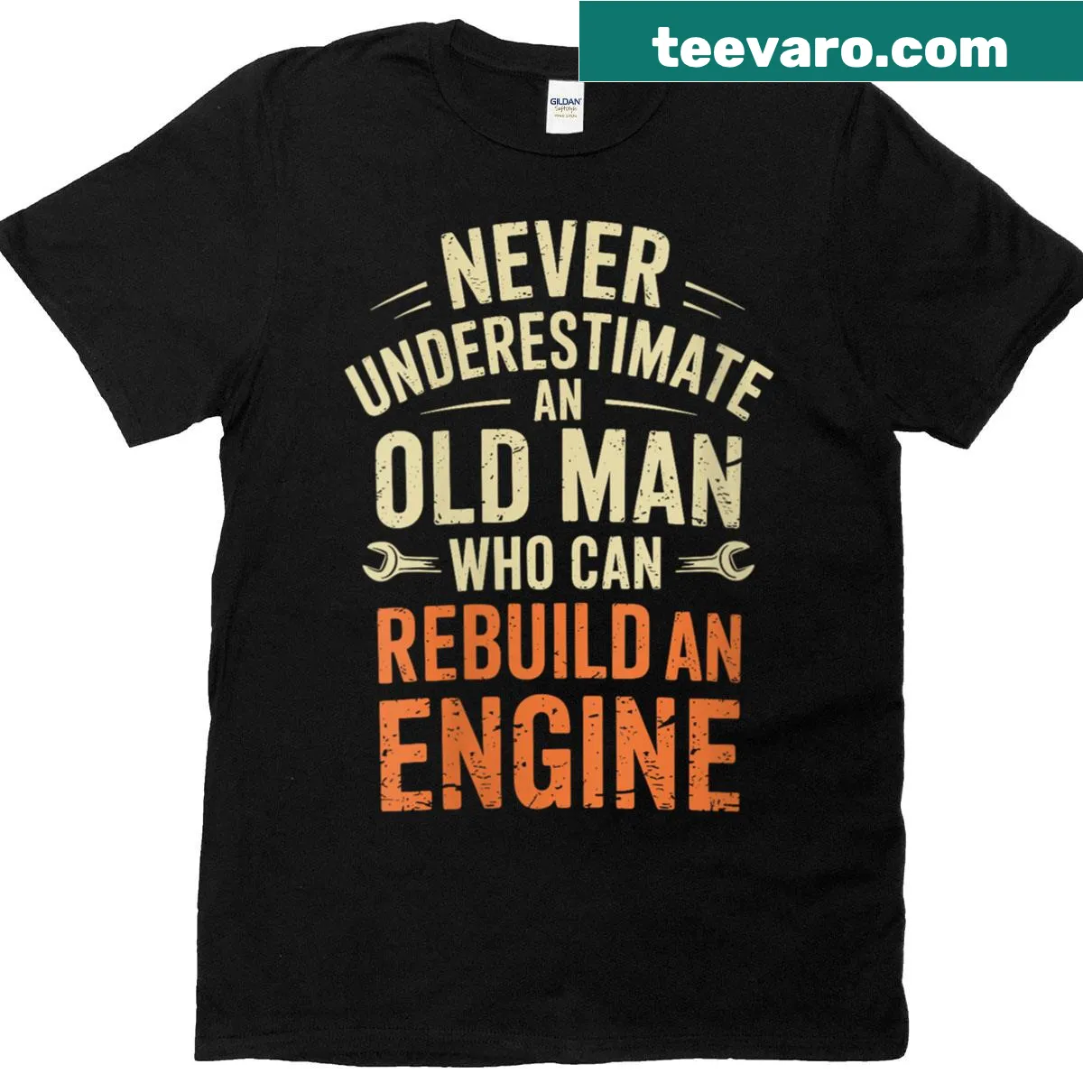 Funny Car Guy t-shirt celebrating grandpas with humor — on a men's t-shirt