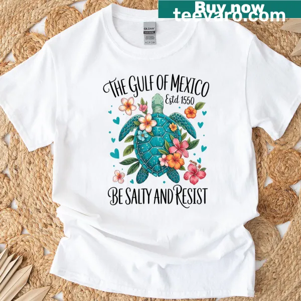 Cute turtle illustration with beach theme on a t-shirt