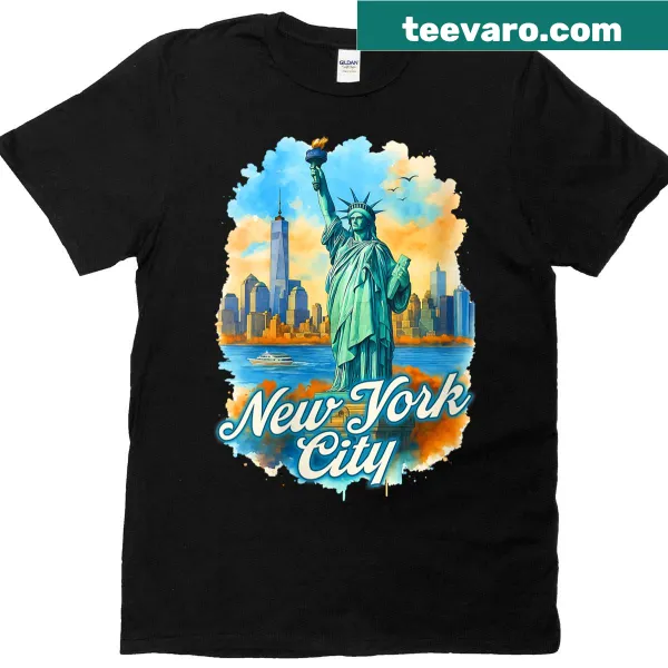 New York City souvenir t-shirt with 'Meet Me In New York' text