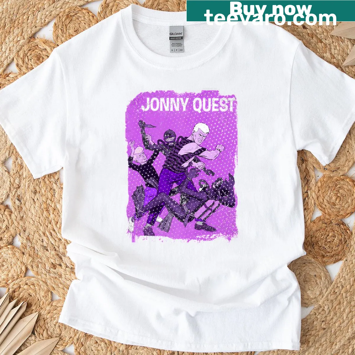 Cute T-shirt featuring an illustration of a Houdan chicken — on a men's t-shirt