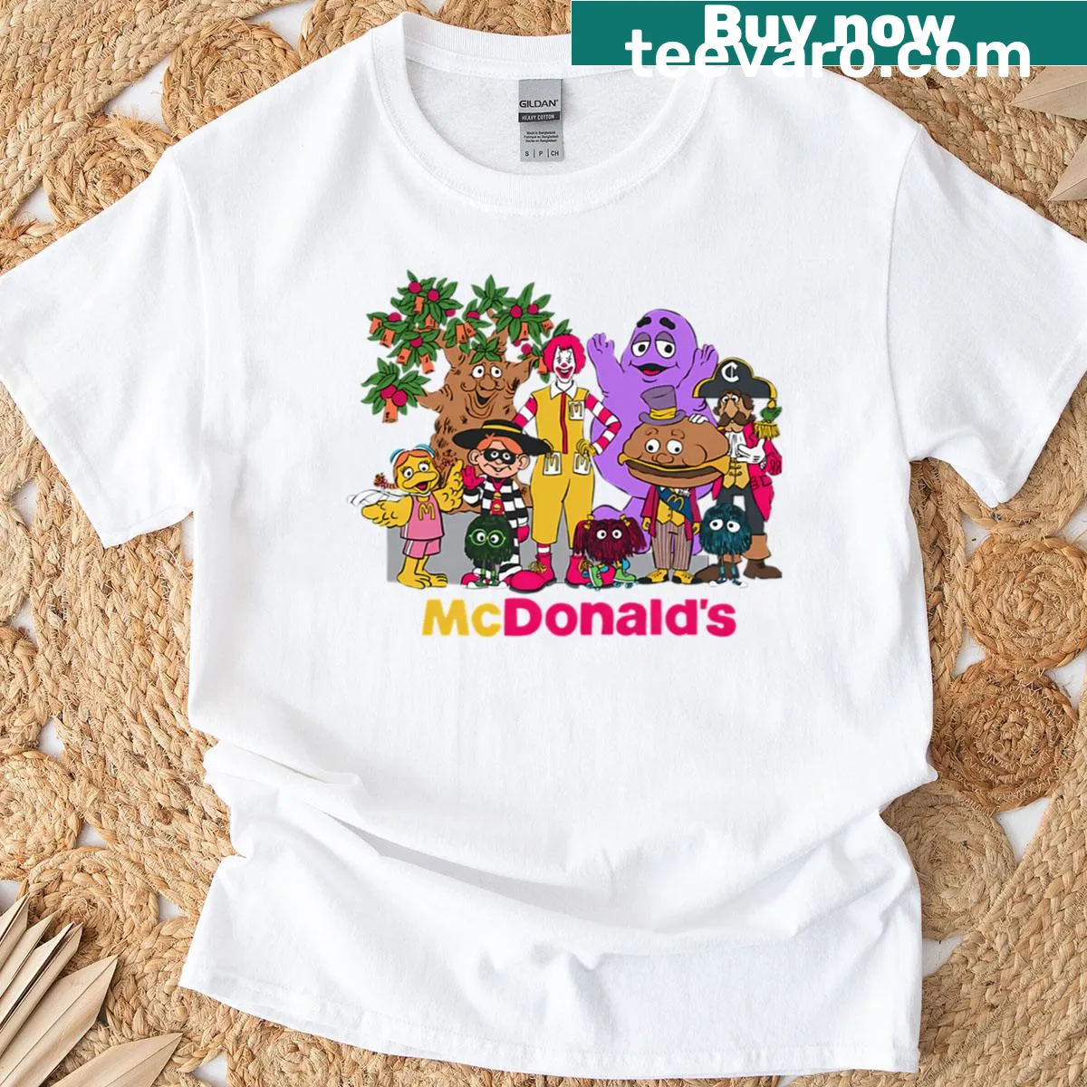 Vintage kids cartoon t-shirt with fun birthday theme — on a men's t-shirt