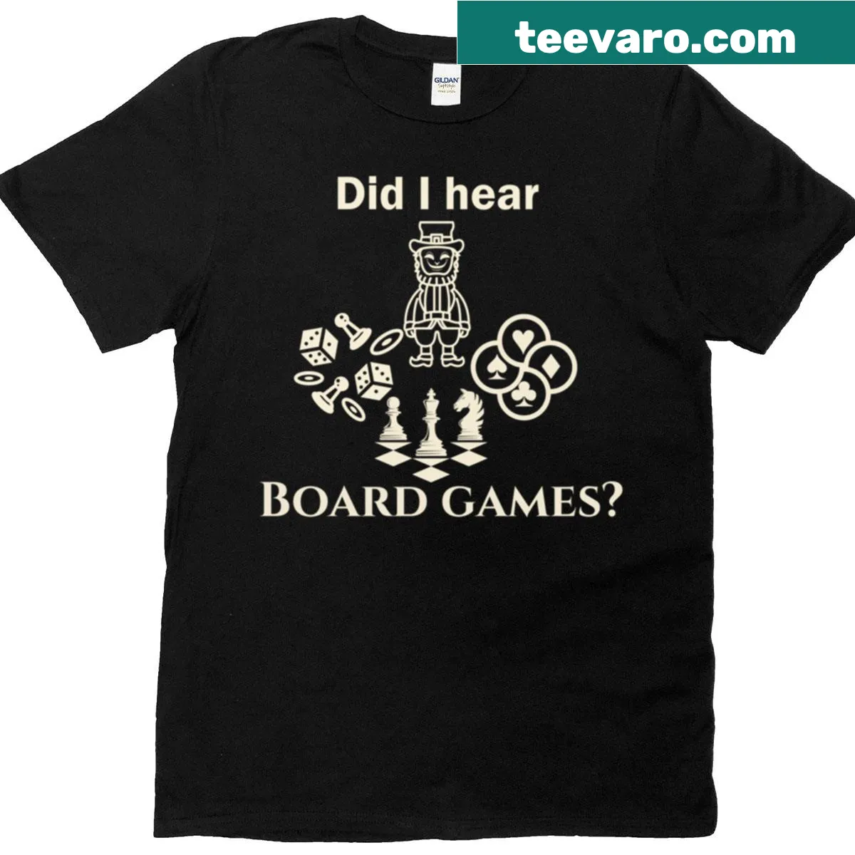 T-shirt celebrating board games and game nights — on a men's t-shirt