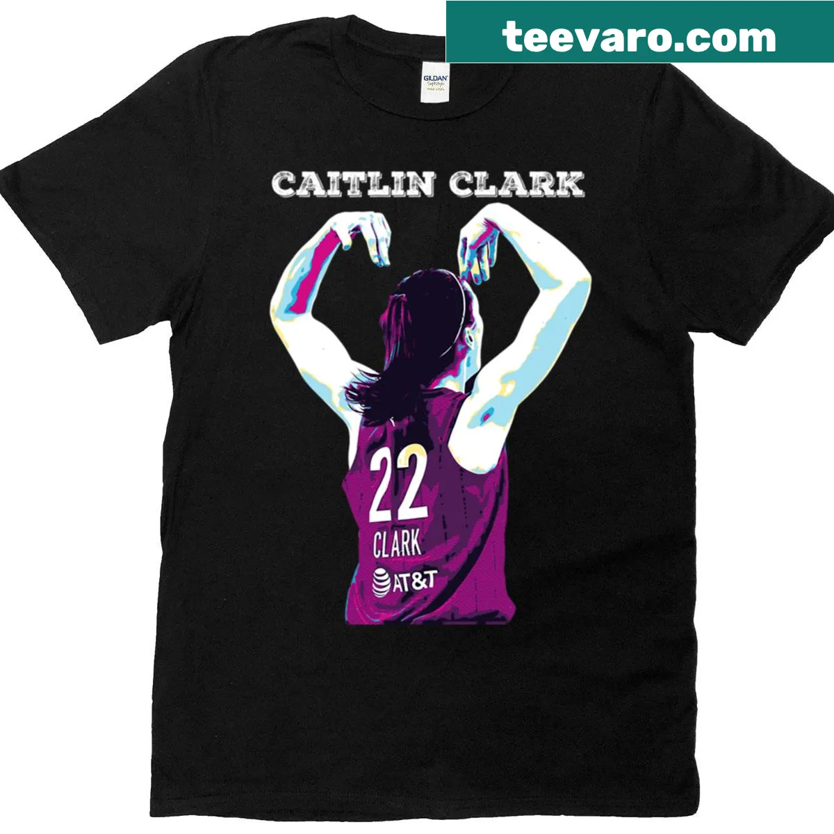Stylish pop art design T-shirt featuring 'Caitlin 22' — on a men's t-shirt