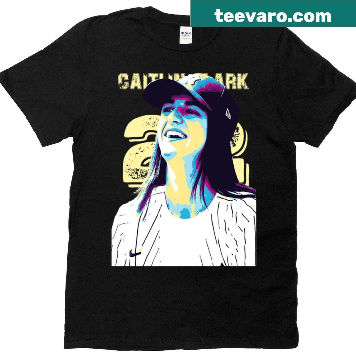 T-shirt showcasing Caitlin Clark and the Indiana Fever — on a men's t-shirt