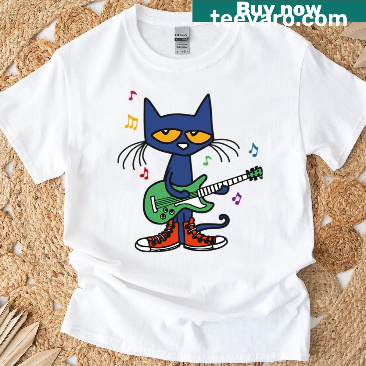 Vintage T-shirt with logo combining cats and animated movies — on a men's t-shirt