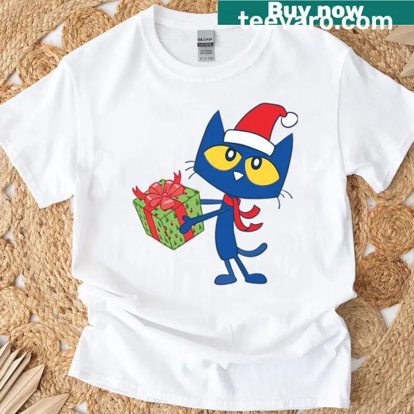 Cat cartoon t-shirt featuring a cat in vintage shoes