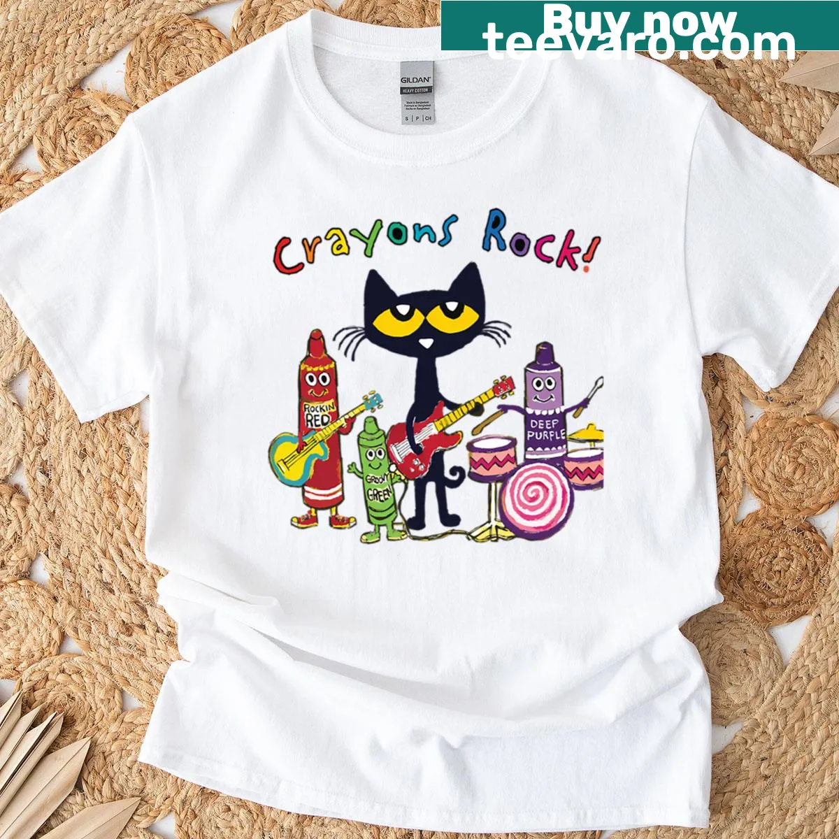 Vintage T-shirt with logo blending cats and cartoon film themes — on a men's t-shirt