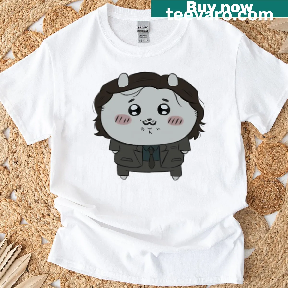 Cartoon style text 'Chiikalan' in bold letters — on a men's t-shirt