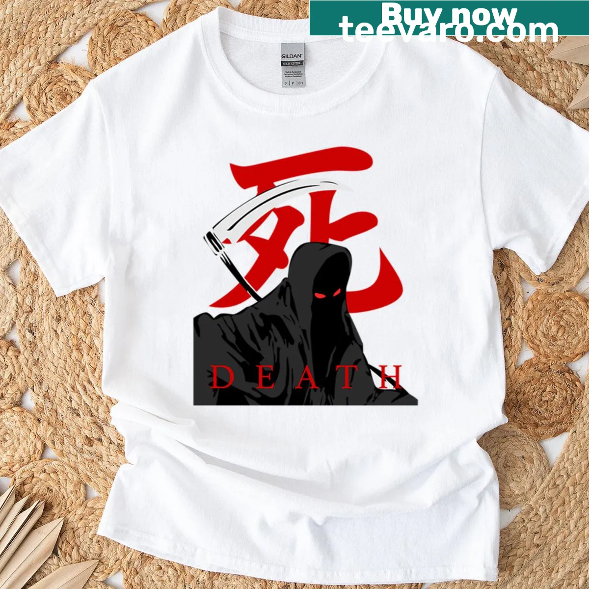 Illustration of a death reaper from Sekiro video game — on a men's t-shirt