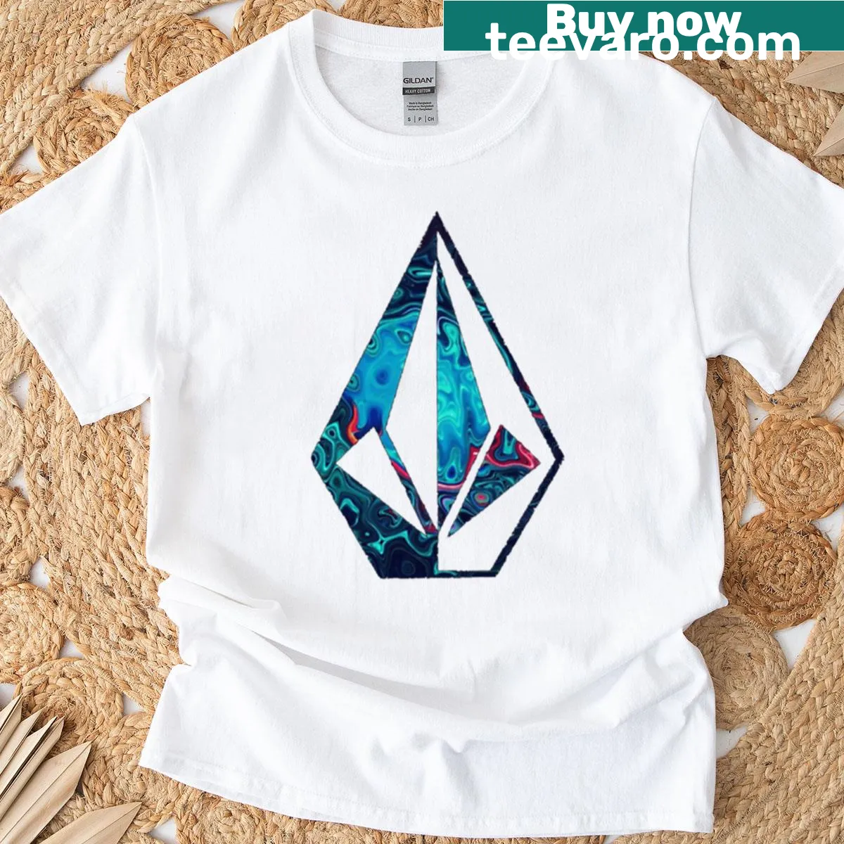 Trendy T-shirt with diamond skate graphic — on a men's t-shirt