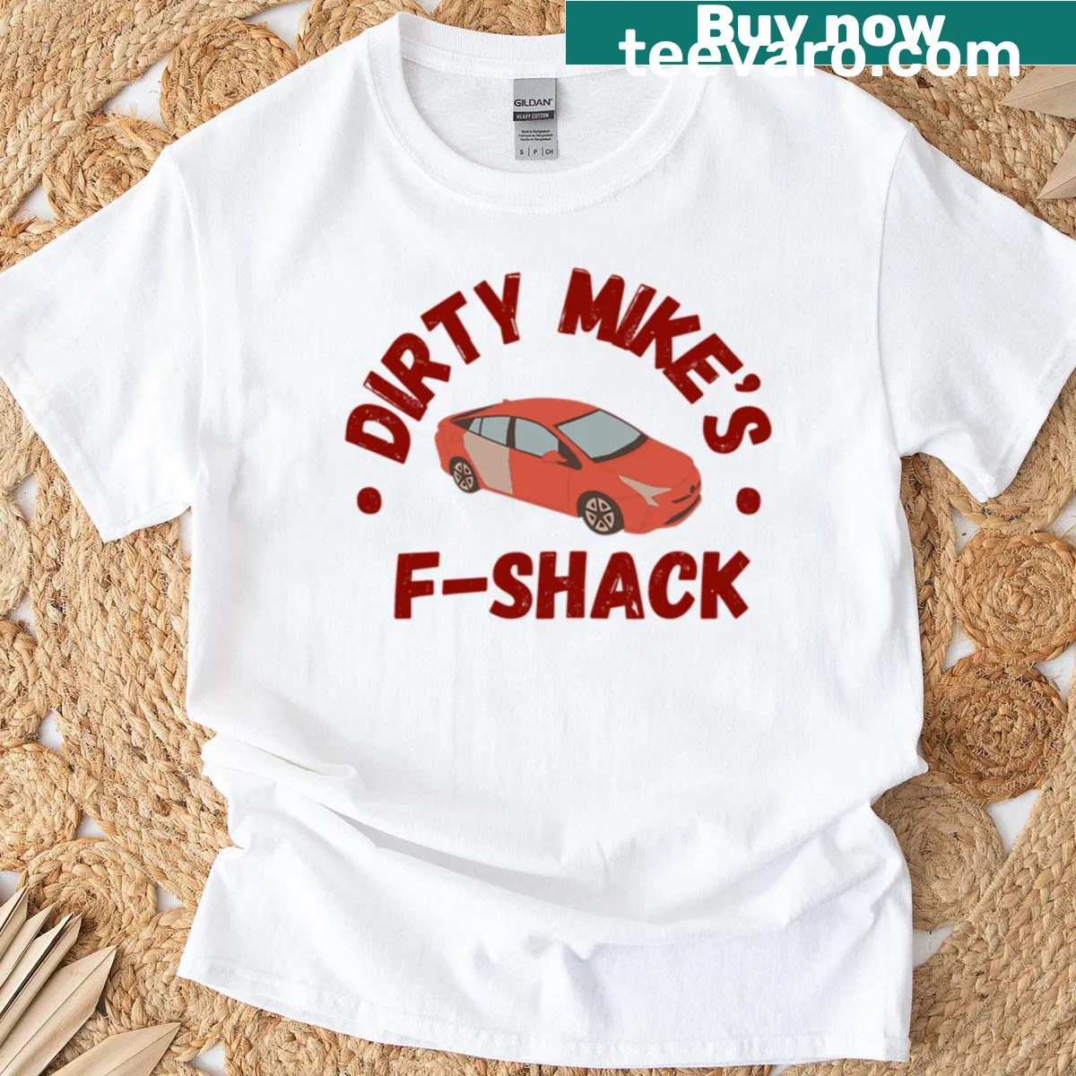 T-shirt with 'Dirty Mike And The Boys' printed — on a men's t-shirt
