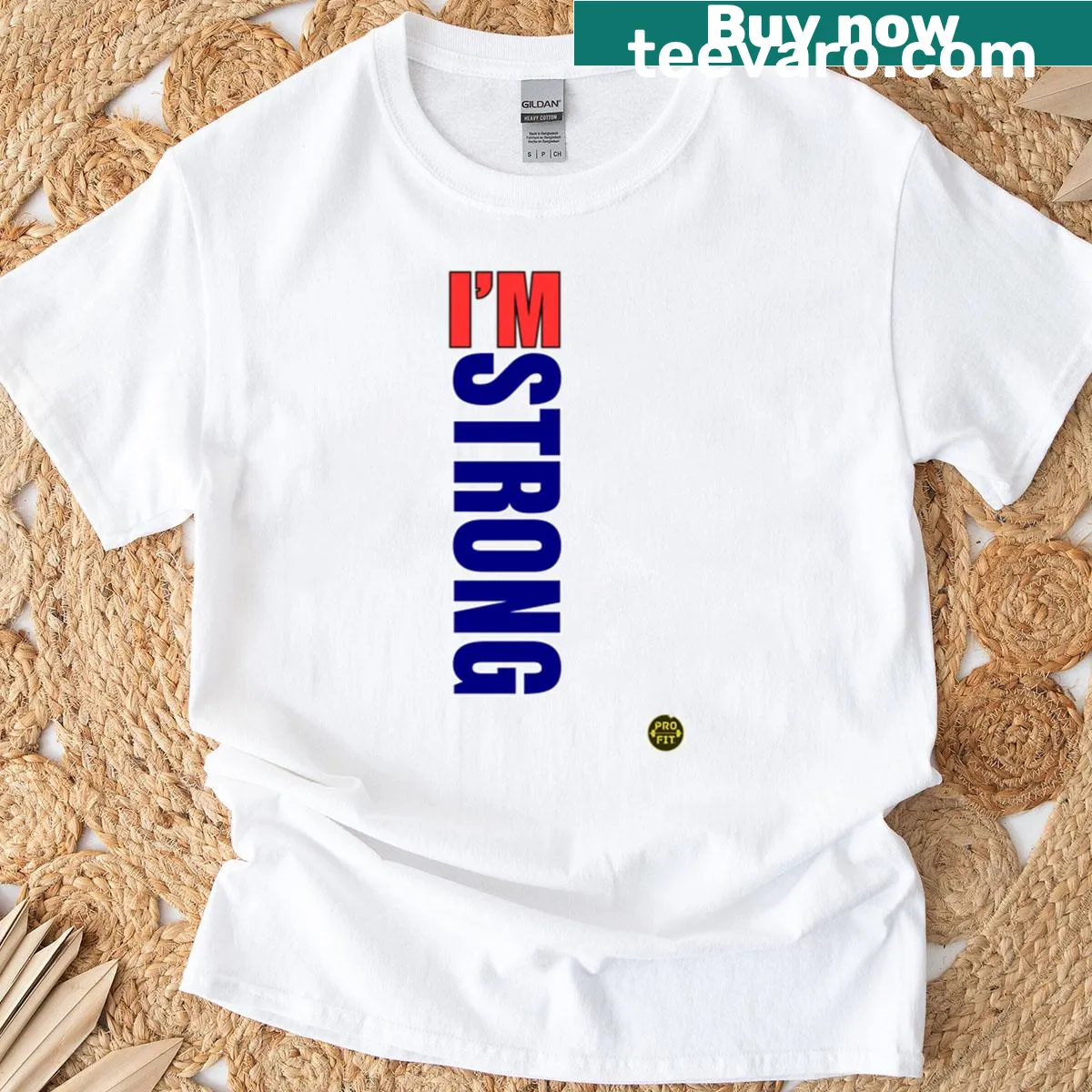 Fitness T-shirt with 'Discipline Builds Strength' printed — on a men's t-shirt