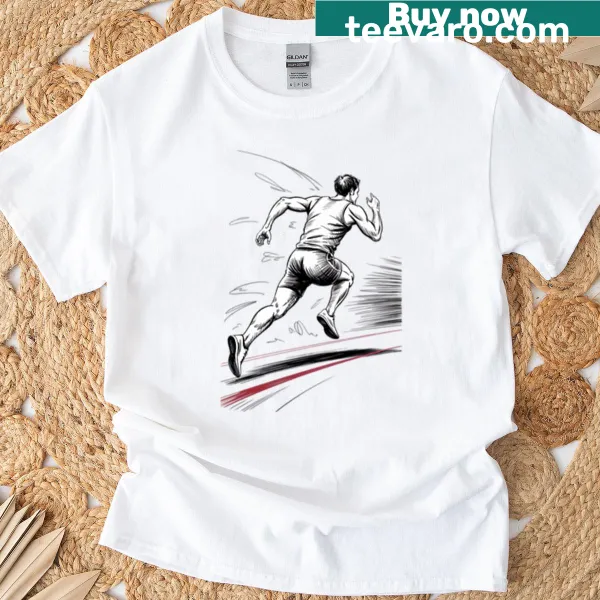 Illustration of a male sprinter running