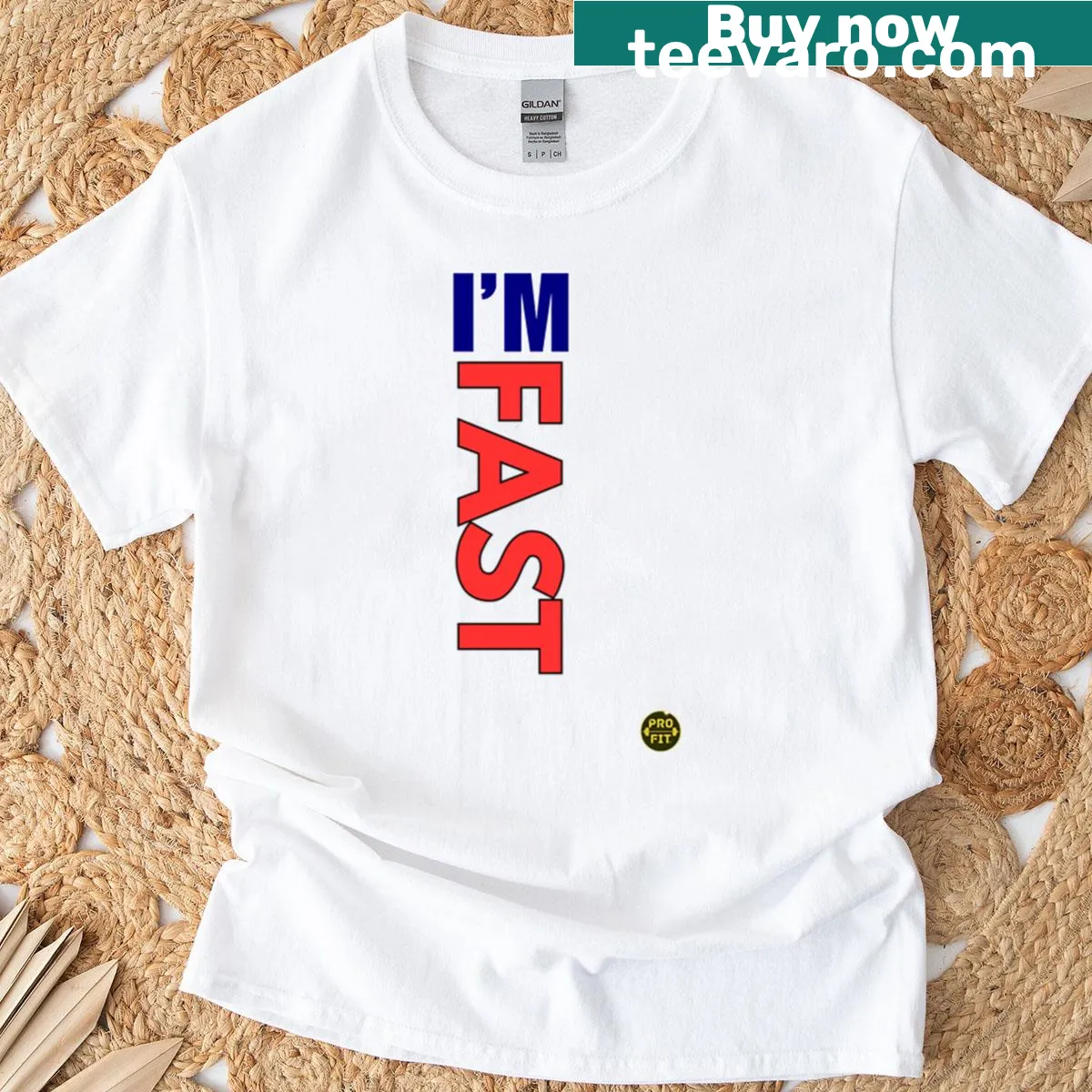 Typography design with the phrase 'Earn Every Second Im Fast' on a T-shirt — on a men's t-shirt
