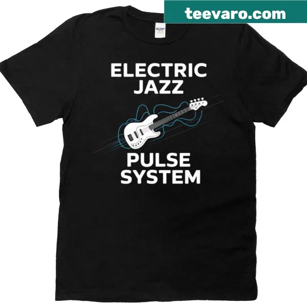 Stylized typography representing jazz music with 'Electric Jazz Pulse'