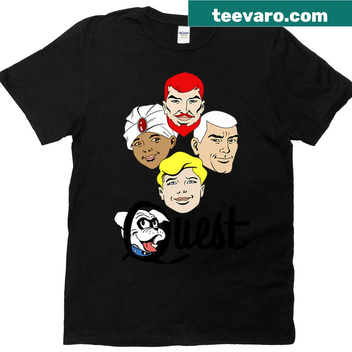 Vintage cartoon design inspired by classic movies — on a men's t-shirt