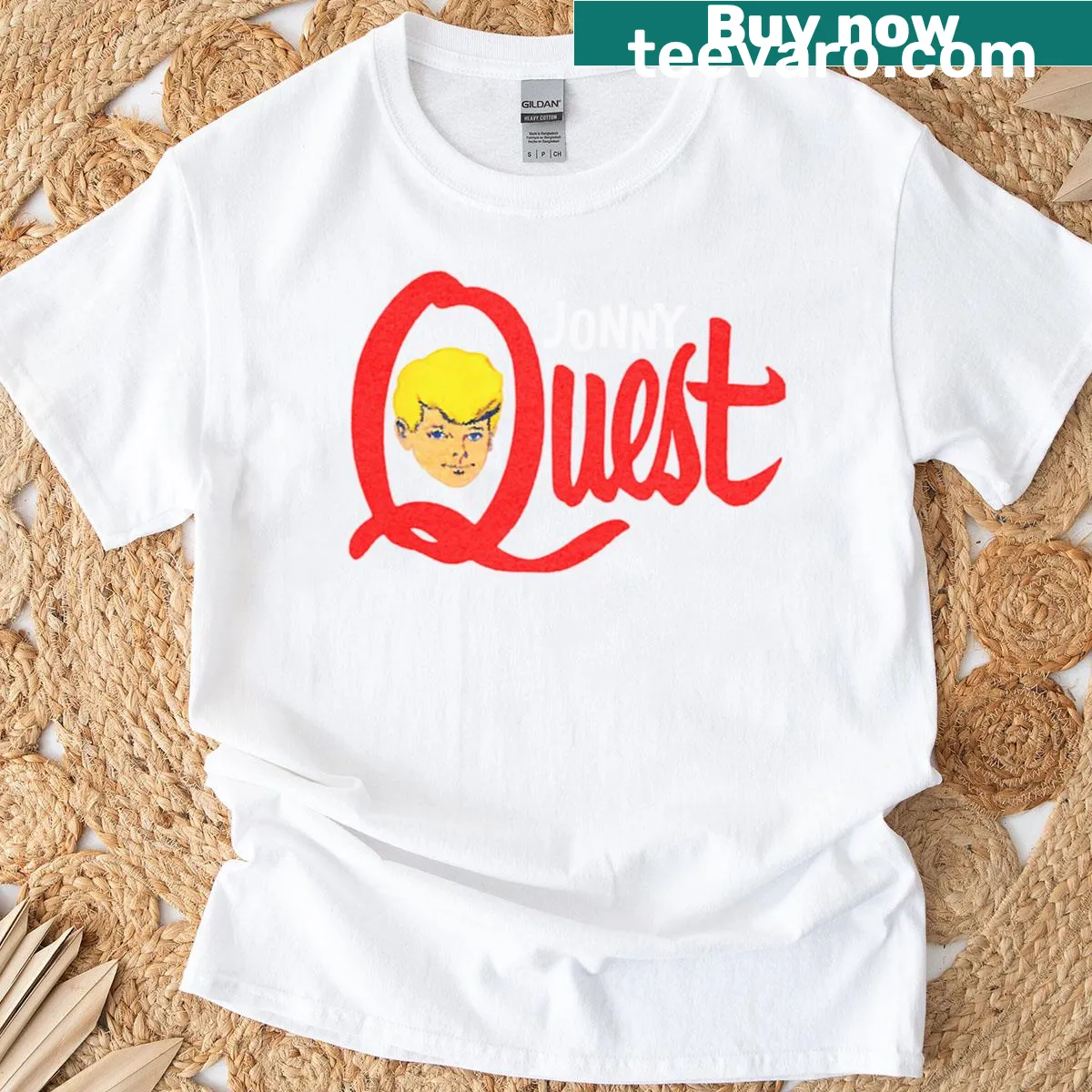Vintage cartoon movie-themed T-shirt with whimsical design — on a men's t-shirt